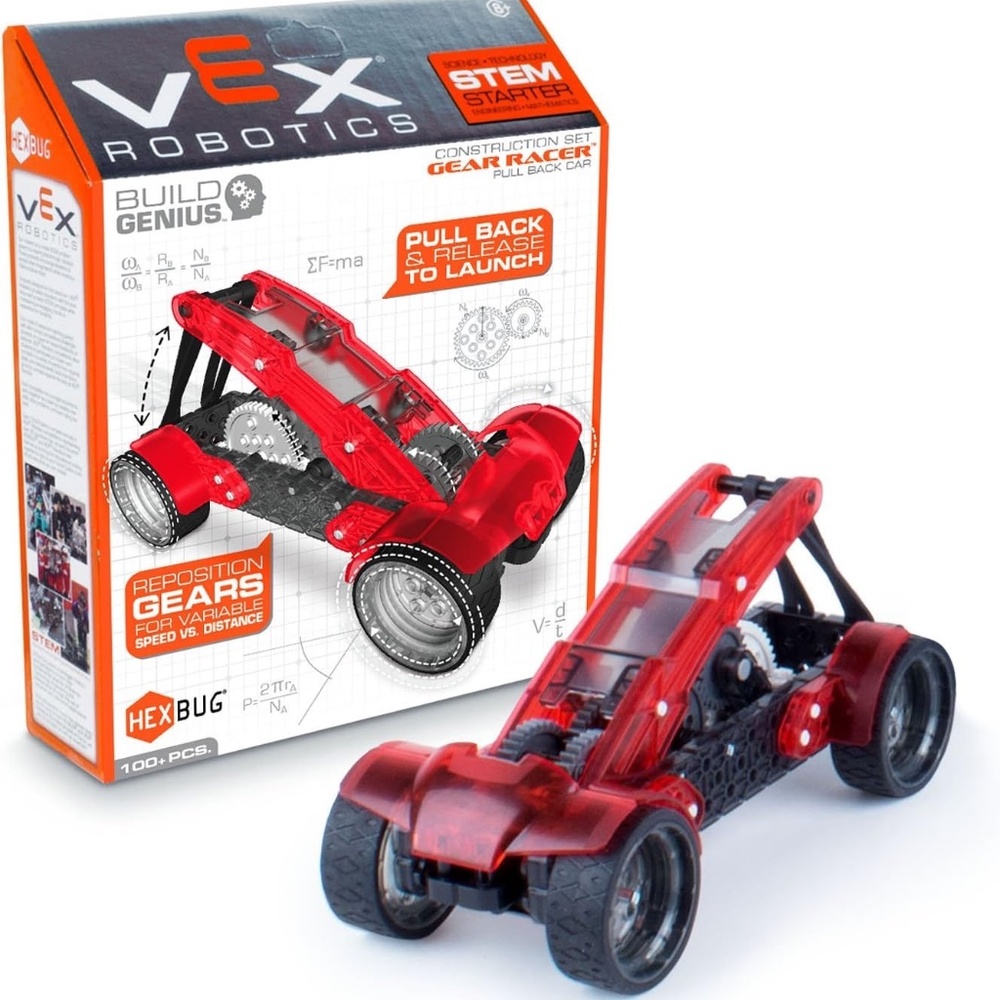Vex Robotics Gear Racer Pull Back Car STEM Engineering Construction Classroom